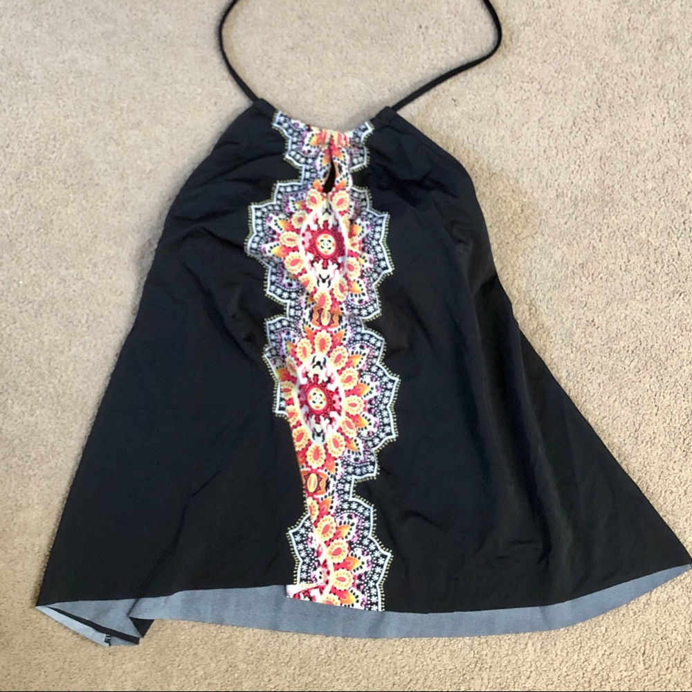 Black Bathing Suit Top with adjustable straps S